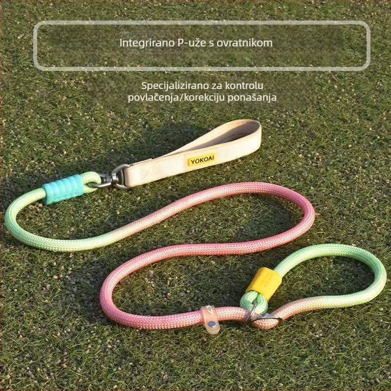 P-Leash protiv vučenja za pse, sprječava zaplitanje, za srednje i velike pse, set vodilica i ogrlica