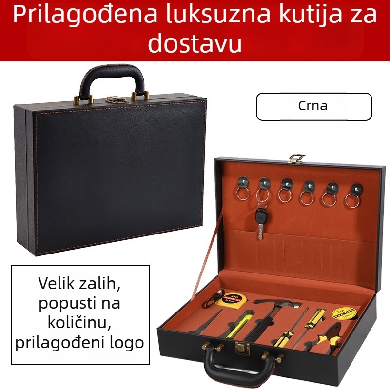 PU kožna kutija za nakit s prilagođenom kutijom za vino – luksuzna poslovna poklon kutija, prijenosna