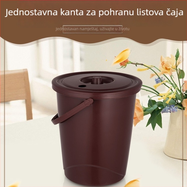 Plastična kanta za čajne ostatke i otpadnu vodu, drenazna posuda za Kung Fu čajnu ceremoniju, zgusnjen