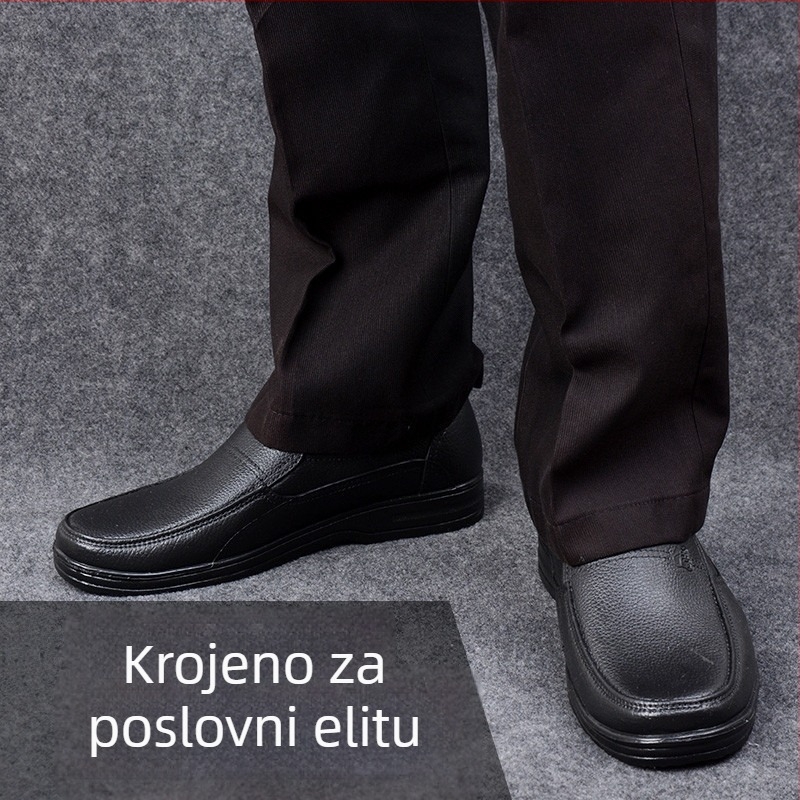 PVC muške vodootporne cipele za kišu, niskog profila slip-on, za proljeće i jesen, protuklizni potplat