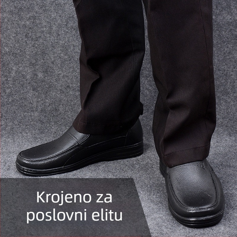 PVC muške vodootporne cipele za kišu, niskog profila slip-on, za proljeće i jesen, protuklizni potplat