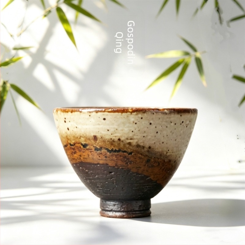 Ručna keramička šalica za čaj u retro stilu, jedinstvena šalica