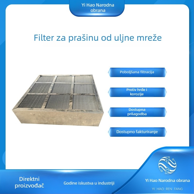 Filtr ulja s mrežicom za ventilacijski uređaj i kolektor prašine, filtrni element tipa D/X