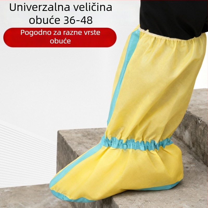 Jednokratne zaštitne navlake za cipele, debeli, vodootporni i otporni na ulje, visoke, za uzgoj životinja, žuta