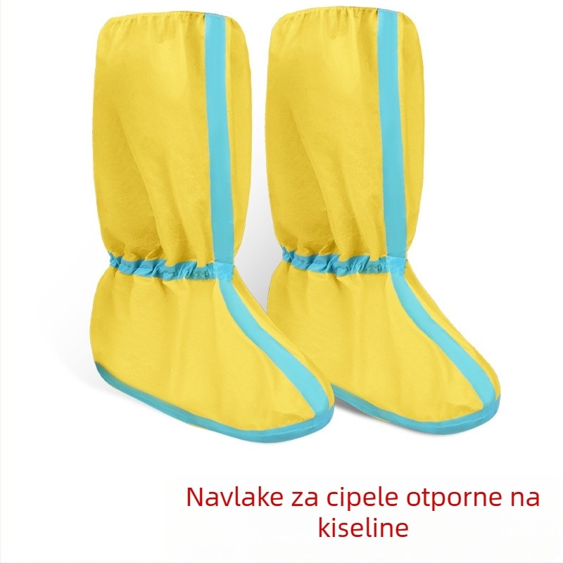 Jednokratne zaštitne navlake za cipele, debeli, vodootporni i otporni na ulje, visoke, za uzgoj životinja, žuta