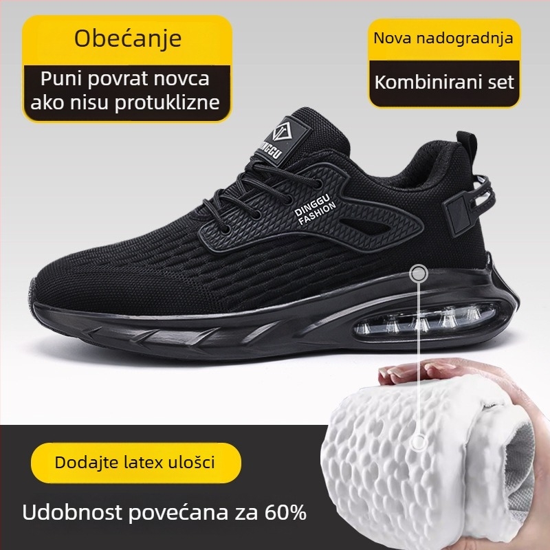 Muške lagane cipele kuhara s protukliznom potplatom, vodootporne i otporne na ulje, za kuhinju i restorane