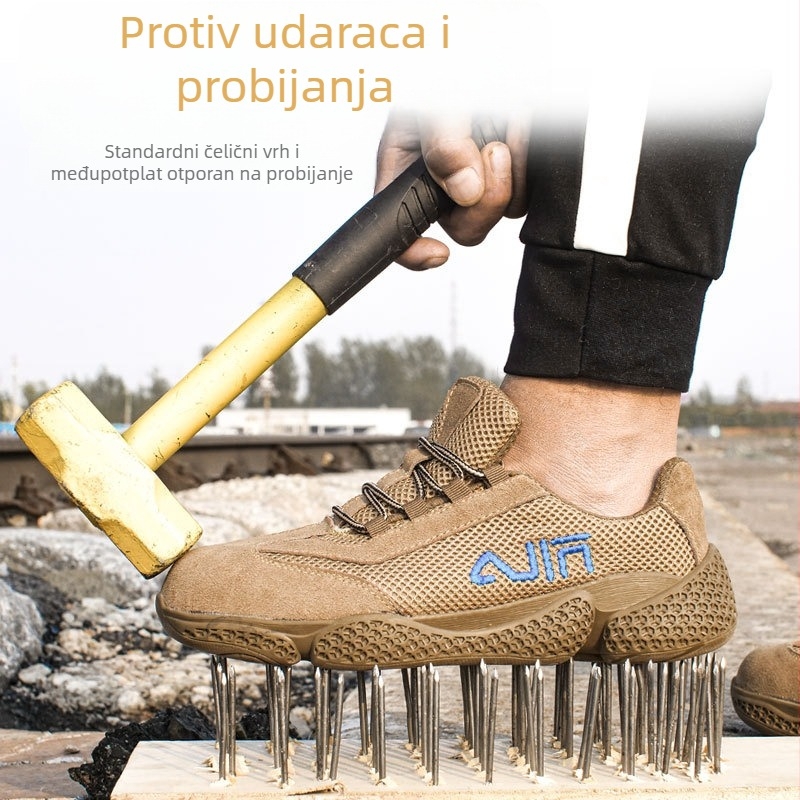 Zaštitne cipele s čeličnim nosom za gradilište — otporne na udarce i probojavanje, protiv klizanja, otporne na kiseline i lužine, za zavarivanje, za muškarce