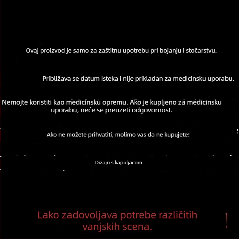 Individualno pakirane zaštitne odjeće za poljoprivredu, nanošenje sprejom, rad na naftnom polju i održavanje strojeva; vodootporno i otporno na vjetar.