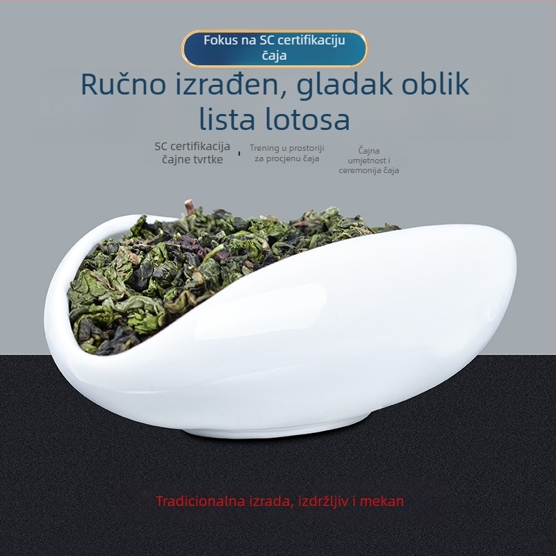 Porcelanski tanjur za uzorkovanje čaja za čajnu ceremoniju i izložbu umjetnosti čaja