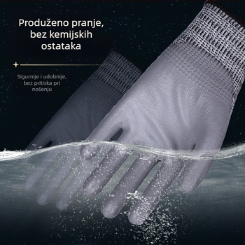 Xingyu rukavice otporne na rez s HPPE vlaknom i PU premazom, izdržljive za rukovanje ribama