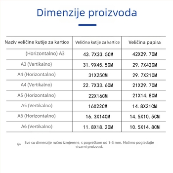 PVC vodootporan tvrdi spremnik za dokumente, visoke prozirnosti, otporan na nabore, otopor na prljavštinu i vlagu, prilagodljiv