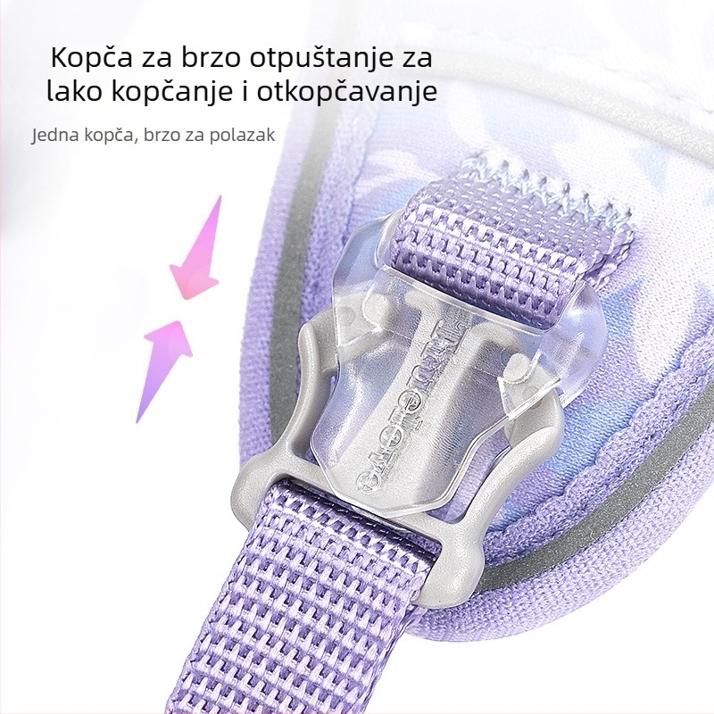 TRUELOVE Ultra lagani tiskani postroj za pse – prsni pojas za manje pasmine