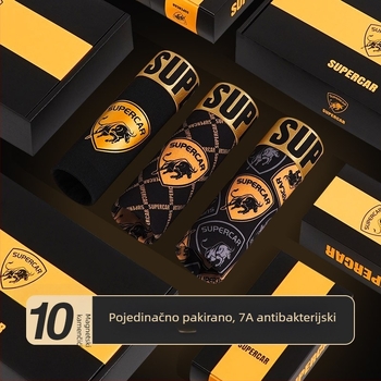 Muške antibakterijske prozračne bokserice od pamuka u poklon kutiji