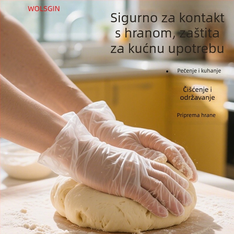 Jednokratne nitril rukavice, prehrambene kvalitete, za catering i pečenje, kuhinja, debele i izdržljive
