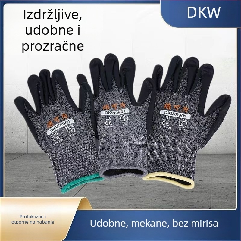 Rukavice osjetljive na dodir: otporne na habanje, antistatike, nitrilna pjena, bez mirisa, lagane i prozračne, za dostavu i vrtlarstvo
