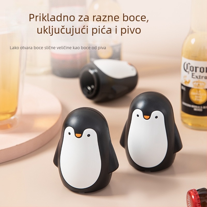 Kreativni otvarač boca u obliku pingvina - automatski, magnetsko privlačenje, bez tragova, za kućnu upotrebu