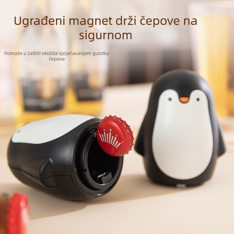 Kreativni otvarač boca u obliku pingvina - automatski, magnetsko privlačenje, bez tragova, za kućnu upotrebu