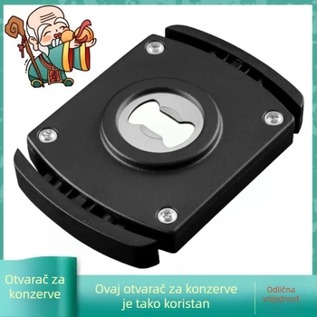 Višenamjenski otvarač za boce i limenke, s okretanjem poklopca i šarafnim poklopcem