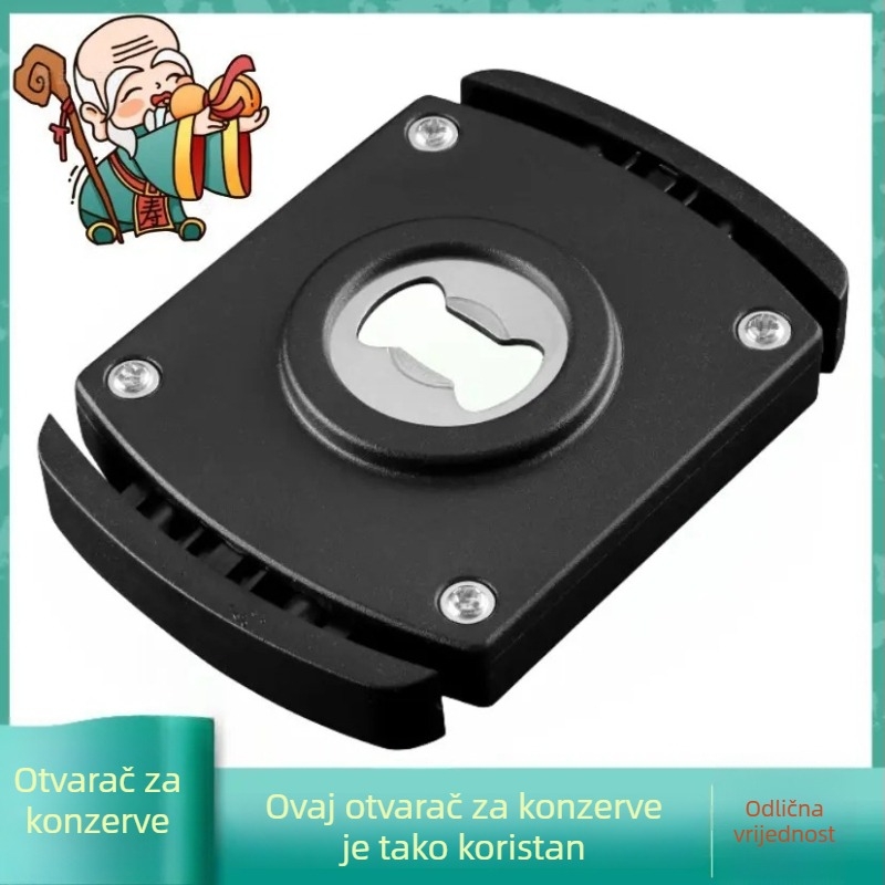 Višenamjenski otvarač za boce i limenke, s okretanjem poklopca i šarafnim poklopcem