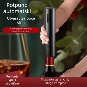 Plastični električni otvarač za boce s USB punjenjem
