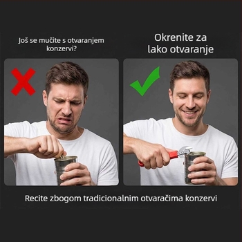 Nehrđajući čelični višestruki otvarač za boce s plastičnom ručkom – otvarač za vino, pivo i konzervu s dizajnom glave bika