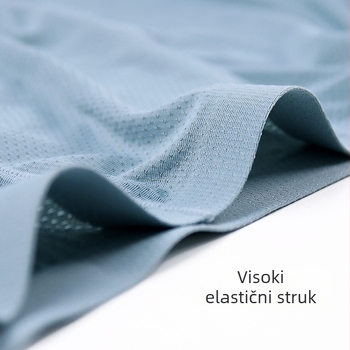 Muške bokserice od ice silk, jednobojne, prozračne, tanke mrežice, ljeto