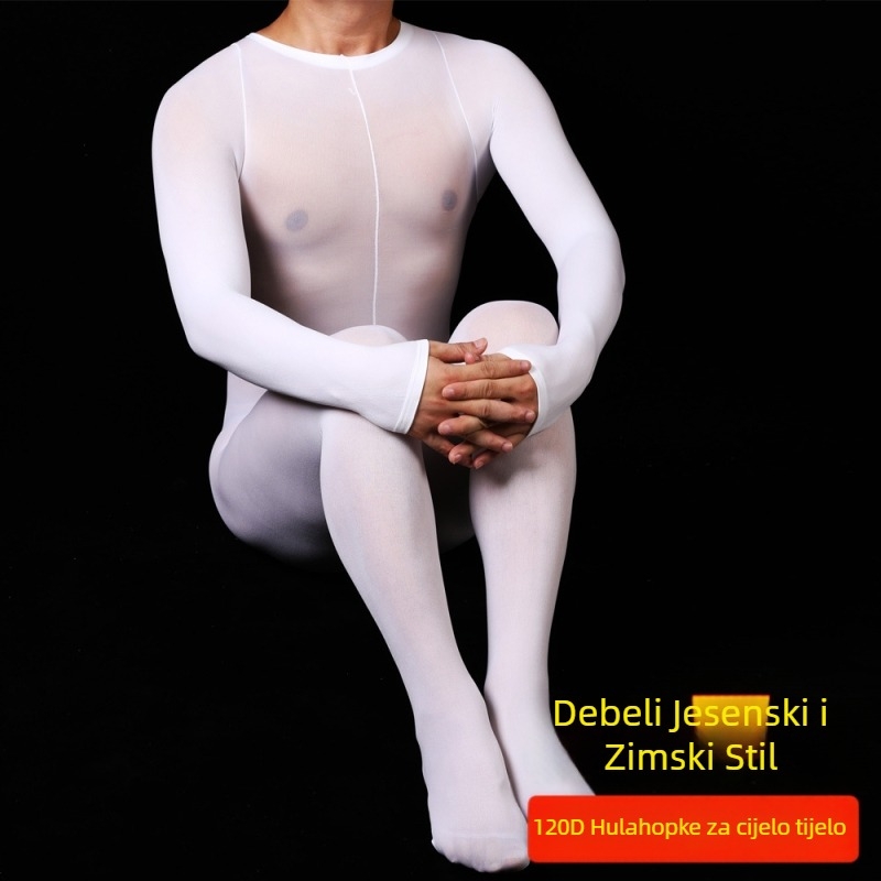 Baršunaste debele bodystocking za cross-dressing