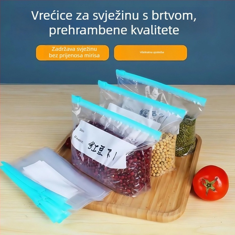 Vrećice za čuvanje hrane sa zatvaračem za kućni frižider i zamrzivač