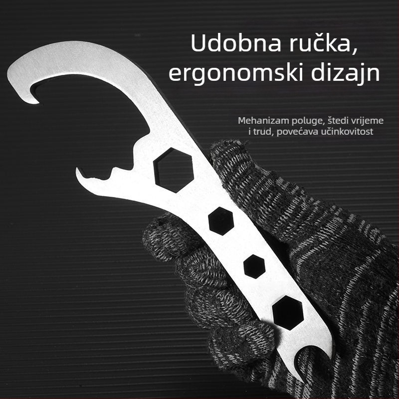 Višenamjenski metalni otvarač poklopca kante