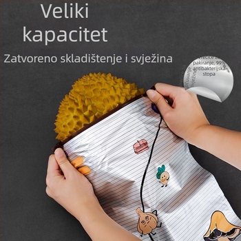 Srebro‑ionske aluminijske vrećice za čuvanje hrane – za hlađenje i zamrzavanje morskih plodova, mesa, pilećeg i patke, antibakterijske zatvarajuće vrećice
