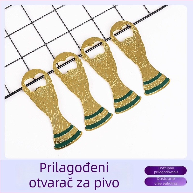 Metalni otvarač za boce – kreativan i personalizirani dizajn Svjetskog nogometnog prvenstva, elegantan dar visoke kvalitete
