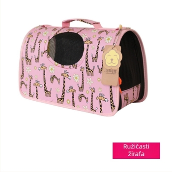 Sklopiva torba za kućne ljubimce za mačke i pse — prozračna PU koža, prijenosna preko ramena