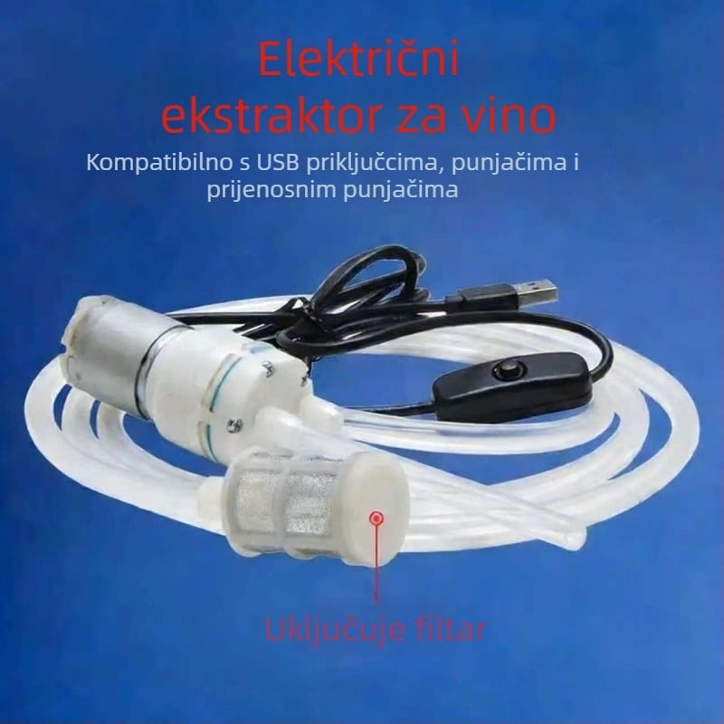 Električna pumpa za vodu, dozator za vino, dozator vode, mali motor, mikro pumpa, kućna pumpa, ekstraktor vina, usisni uređaj