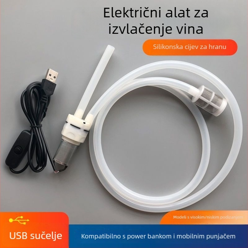 Električna pumpa za vodu, dozator za vino, dozator vode, mali motor, mikro pumpa, kućna pumpa, ekstraktor vina, usisni uređaj