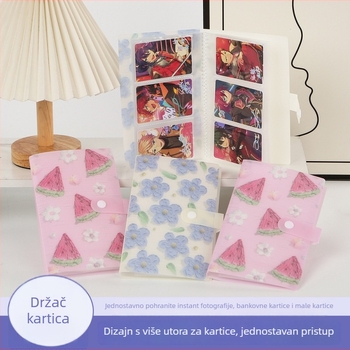 Mani Color Teksturirani foto-album s uljnim printom, 3-inčni Polaroid album, minimalističko skladište za kartice i razglednice