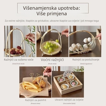Leptir bambus štapići – mini kandirano voće štapići, škare bambus štapići, jednokratni voćni štapići, kreativni štapići za piletinu i vino