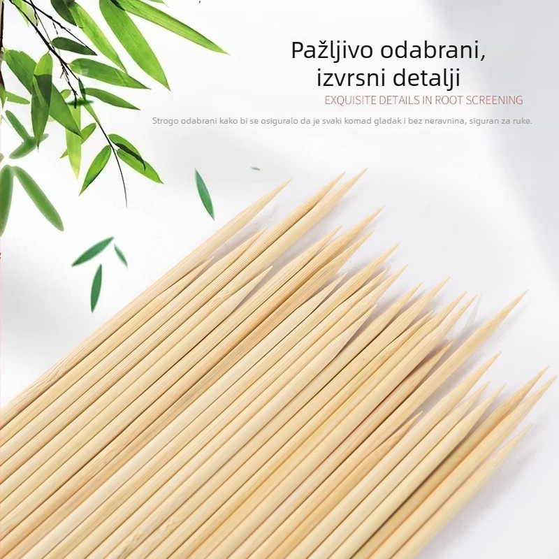 Bambus štapići za roštilj, ražnjići za kobasice i voće, malo pakiranje
