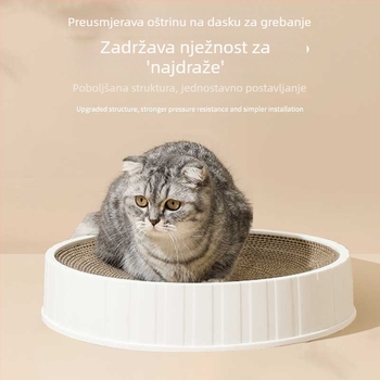 Kružni mačji oštrač i igračka za odmor, visoke gustoće, otporna na habanje