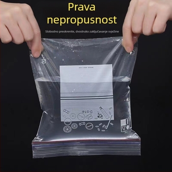 Vrećice za hranu s dvostrukim zatvaranjem, debele vrećice sa zatvaračem, kvalitete hrane, za porcijiranje i očuvanje svježine