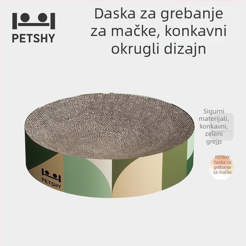 PETSHY Ploča za grebanje mačaka s integriranim gnijezdom i posudom — otporna na habanje, bez otkrivanja dlake, dugotrajna ploča za kandže