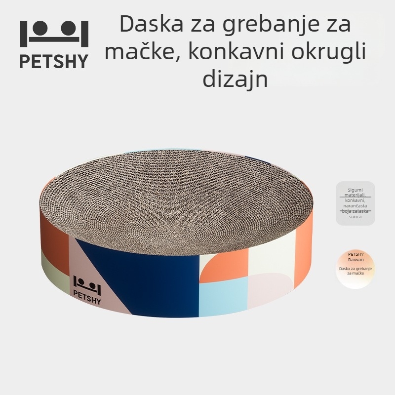 PETSHY Ploča za grebanje mačaka s integriranim gnijezdom i posudom — otporna na habanje, bez otkrivanja dlake, dugotrajna ploča za kandže