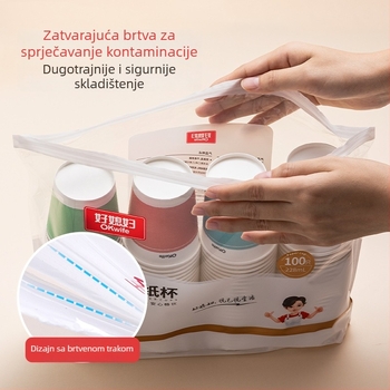 Good Wife jednokratne papirnate čaše, pakiranje 100 kom, kapacitet 228 ml, debelog dizajna, višebojne, pogodne za vodu, sojino mlijeko i kavu