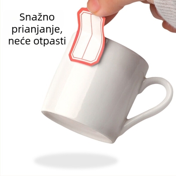 Samoljepljive tiskane naljepnice s prilagođenim logotipom, reklamne zatvaračke naljepnice, šarene naljepnice na prozirnom PET-traku za označavanje brenda