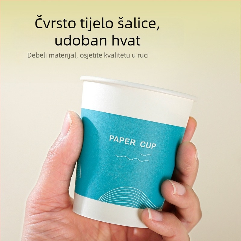 Jednokratne papirnate čaše za tople napitke, kapacitet 201–300 ml, 100 kom