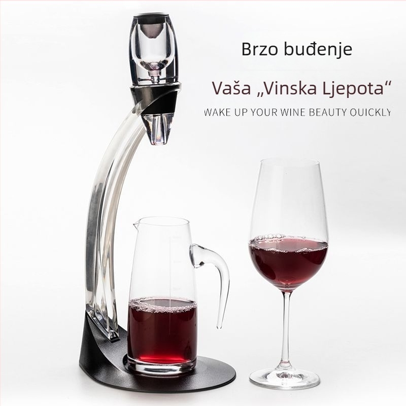 Čarobni brzi dekantor za crveno vino s kreativnim personaliziranim dizajnom u jednoj kutiji za poklon