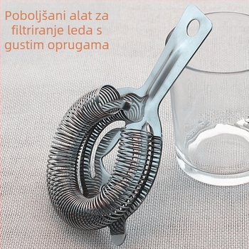 Alat od nehrđajućeg čelika za filtriranje i dijeljenje leda za koktele