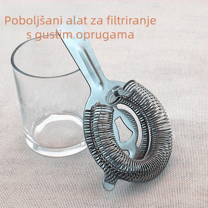 Alat od nehrđajućeg čelika za filtriranje i dijeljenje leda za koktele