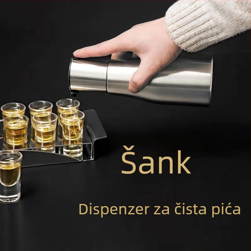Dekanter za vino i koktel shaker od nehrđajućeg čelika 304, zapremina 301-400 ml, za bar