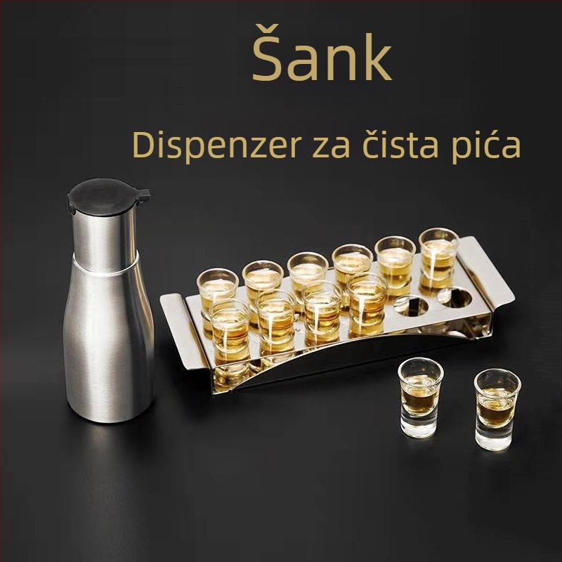 Dekanter za vino i koktel shaker od nehrđajućeg čelika 304, zapremina 301-400 ml, za bar