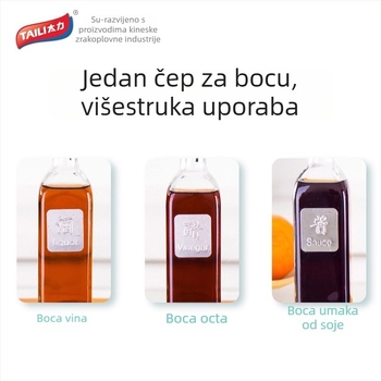 Kuhinjski brtvni zatvarač za crveno vino, kreativni zatvarač boce vina, izljev za ocat i sos soje